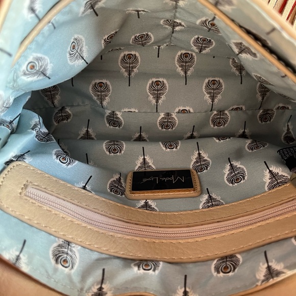 MODE LUXE NWOT Faux Leather Crossbody/Clutch in Taupe Color Excellent Condition - Picture 8 of 11